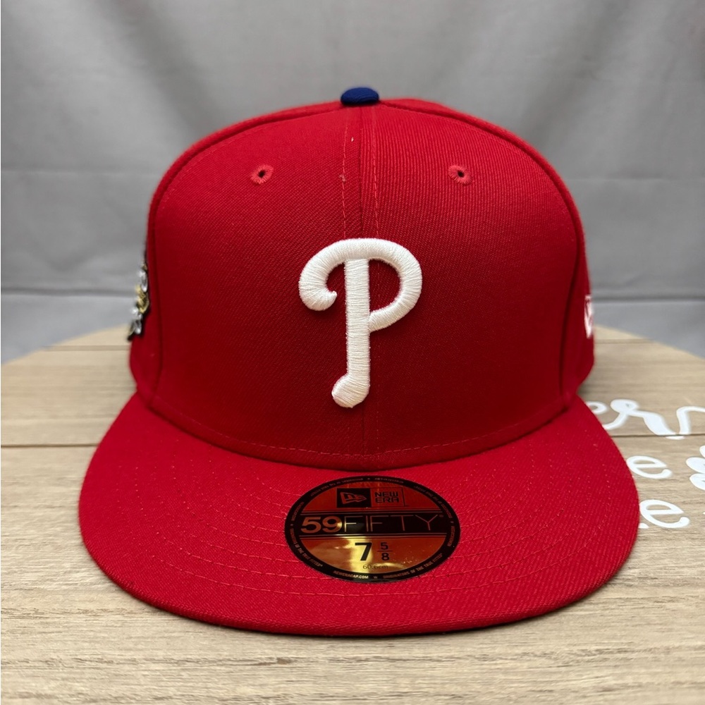 New Era 59Fifty Philadelphia Phillies World Series 2022 Fitted Red Men’s 7 5/8